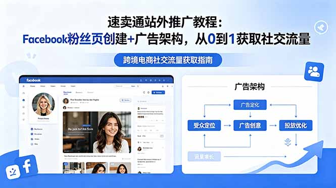 速卖通站外推广教程:Facebook粉丝页创建+广告架构,从0到1获取社交流量-巅峰研习社