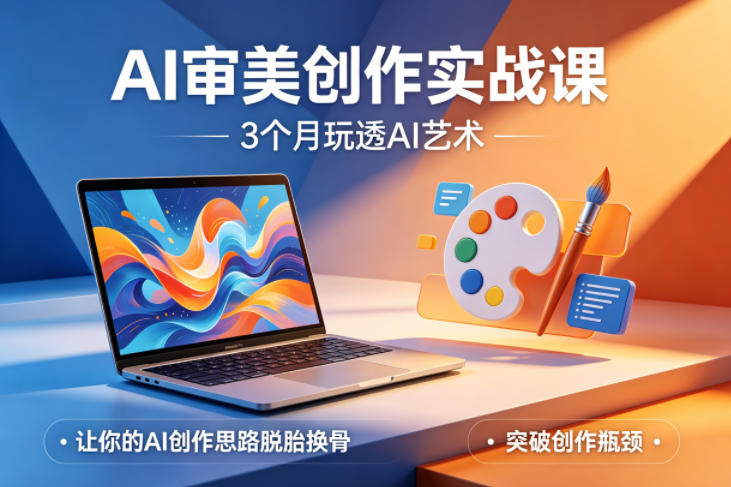 AI审美创作实战课,3个月玩透AI艺术,让你的AI创作思路脱胎换骨,突破创作瓶颈(更新0617)-巅峰研习社
