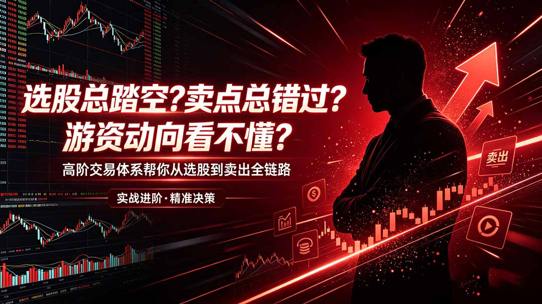选股总踏空？卖点总错过？游资动向看不懂？高阶交易体系帮你从选股到卖出全链路(更新6月-巅峰研习社