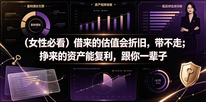 付费文章：(女性必看)借来的估值会折旧，带不走；挣来的资产能复利，跟你一辈子-巅峰研习社