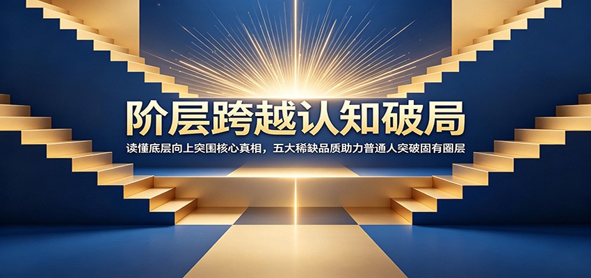 阶层跨越认知破局：读懂底层向上突围核心真相，五大稀缺品质助力普通人突破固有圈层-巅峰研习社