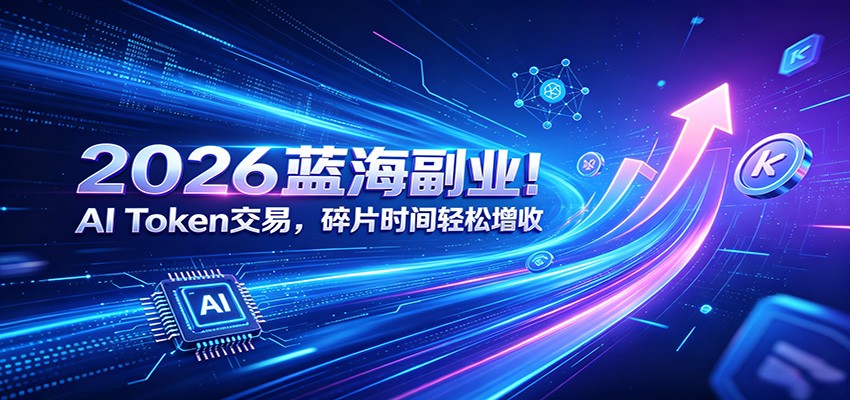 2026蓝海副业！AI Token交易，碎片时间轻松增收-巅峰研习社
