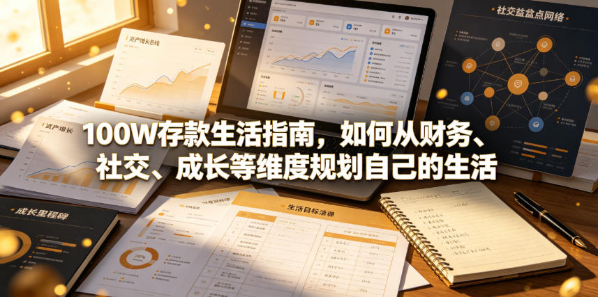 付费文章：100W存款生活指南，如何从财务、社交、成长等维度规划自己的生活-巅峰研习社