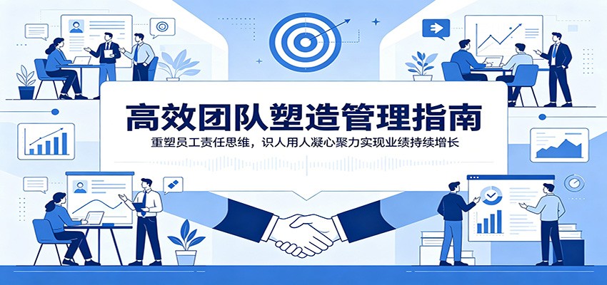 高效团队塑造管理指南：重塑员工责任思维，识人用人凝心聚力实现业绩持续增长-巅峰研习社