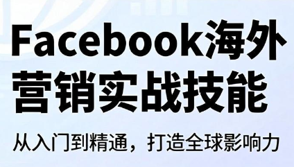 Facebook海外营销实战技能-巅峰研习社