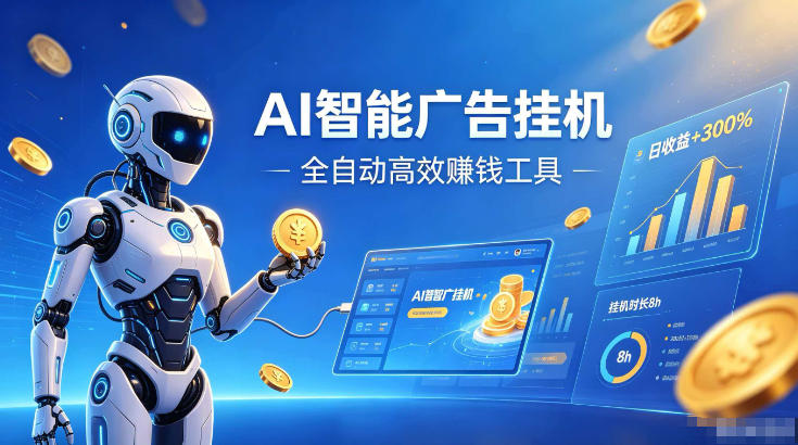 AI智能广告挂G，在家自动賺收益，全程无需人工操作、不用直播、不用拉人【揭秘】-巅峰研习社