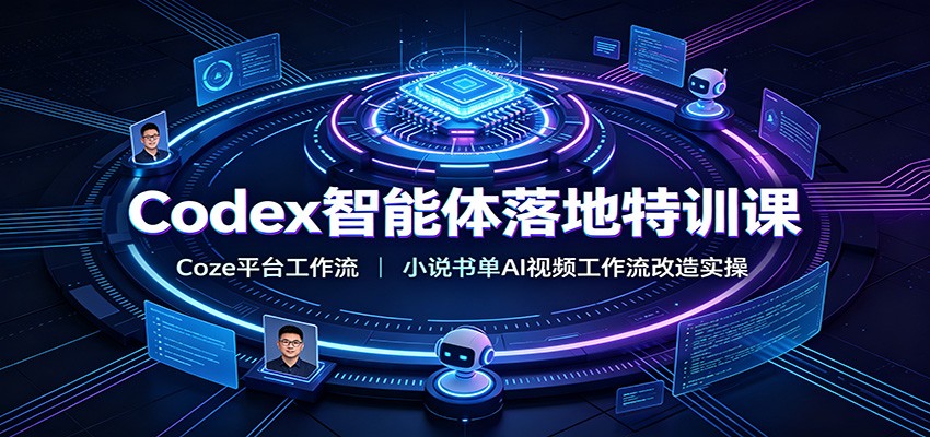 Codex智能体落地特训课：Coze平台工作流，小说书单AI视频工作流改造实操-巅峰研习社