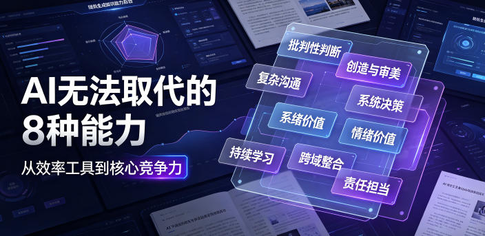 付费文章：AI无法取代的8种能力-巅峰研习社