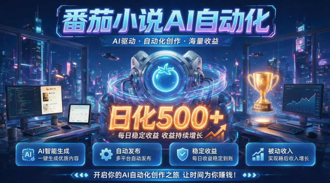 小白可做番茄AI,居家轻创业,每日稳赚500➕,普通人低门槛轻松线上增收【揭秘】-巅峰研习社