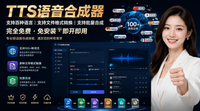 最新TTS配音，支持批量，支持文件格式转换，功能超多-巅峰研习社
