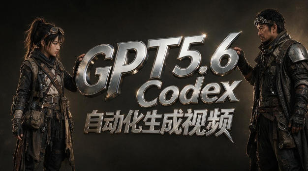 GPT5.6+Codex自动化生成视频全流程实战，从提示词设计、角色设定、封面海报，到视频生成思路与自动化工作流-巅峰研习社