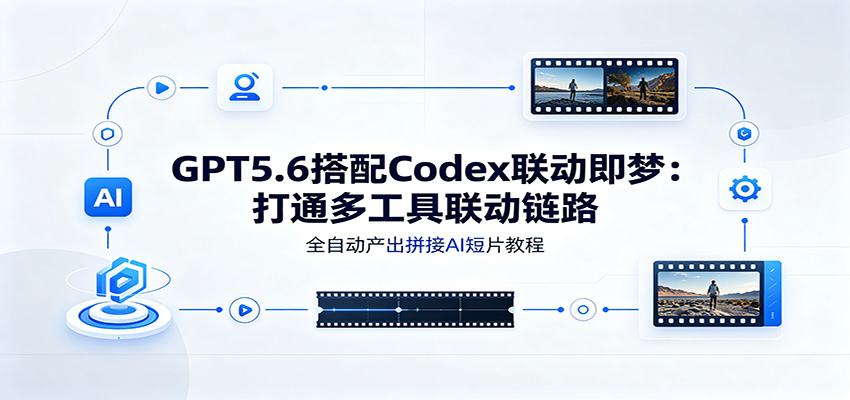 GPT5.6搭配Codex联动即梦：打通多工具联动链路，全自动产出拼接AI短片教程-巅峰研习社