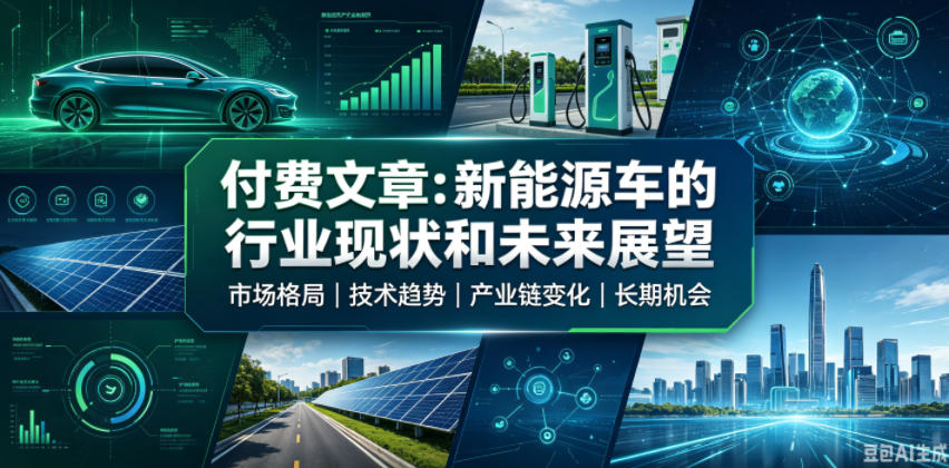 付费文章:新能原车的行业现状和未来展望-巅峰研习社