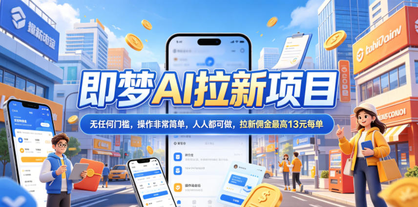 2026年即梦AI拉新项目最新玩法，无任何门槛，操作非常简单，人人都可做，拉新佣金最高13米每单(更新07月25日)-巅峰研习社