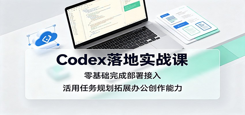Codex落地实战课：零基础完成部署接入，活用任务规划拓展办公创作能力-巅峰研习社