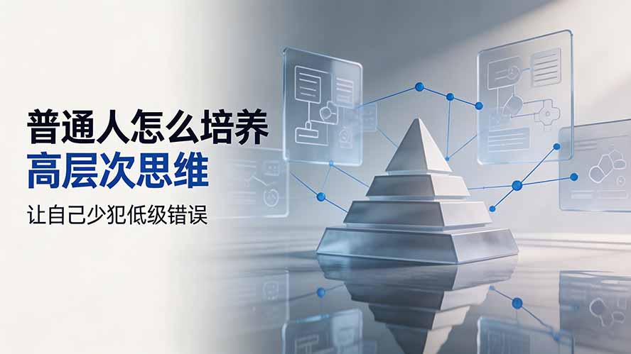 付费文章：普通人怎么培养高层次思维，让自己少犯低级错误-巅峰研习社