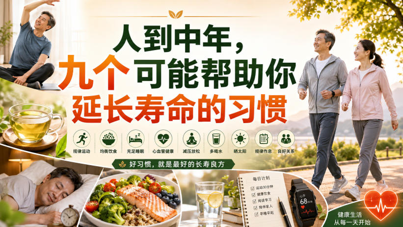 付费文章：人到中年，九个可能帮助你延长寿命的习惯-巅峰研习社