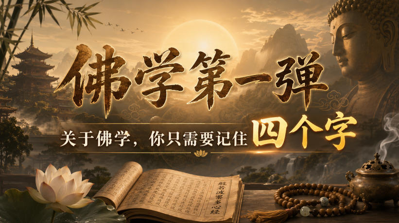 付费文章:佛学第一弹,关于佛学,你只需要记住四个字-巅峰研习社