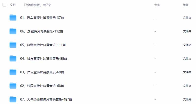图片[3]-某宝付费购买，常用6G音效合集！970+首宣传片背景音乐，无版权可商用大气素材，分类清晰，高质量内容-巅峰研习社