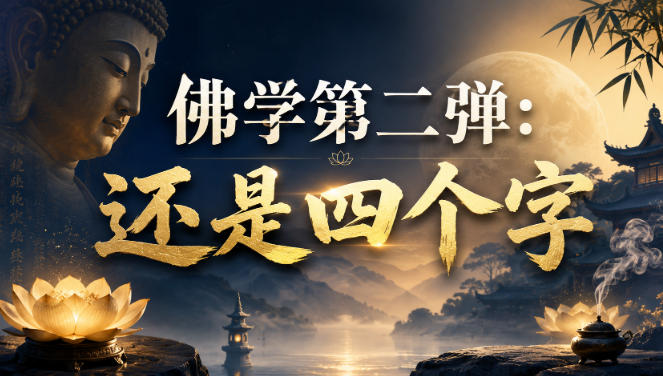 付费文章:佛学第二弹:还是四个字-巅峰研习社
