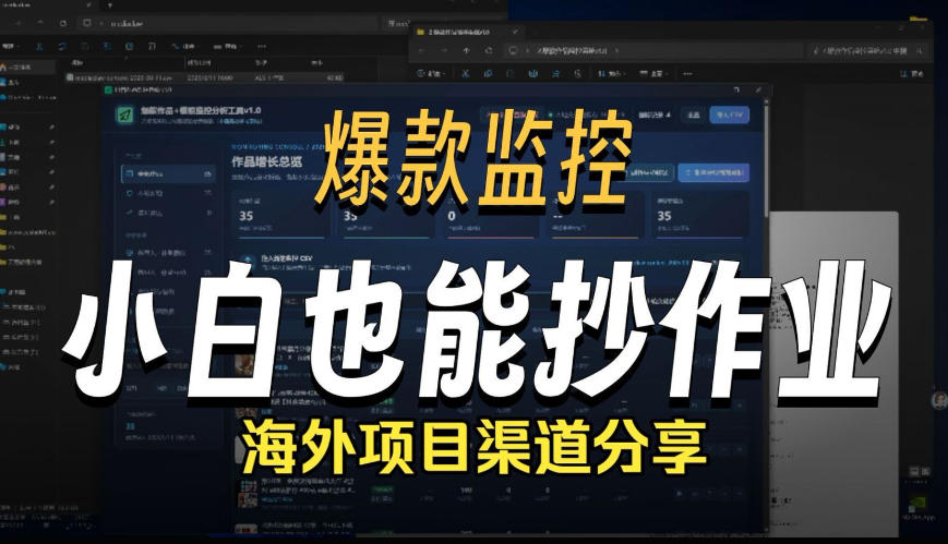 抖音爆款数据监控工具_海外网盘拉新渠道-巅峰研习社