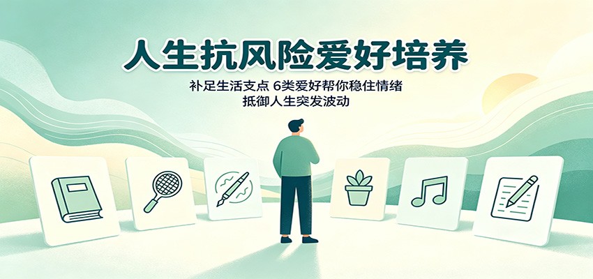 人生抗风险爱好培养:补足生活支点,6类爱好帮你稳住情绪,抵御人生突发波动-巅峰研习社