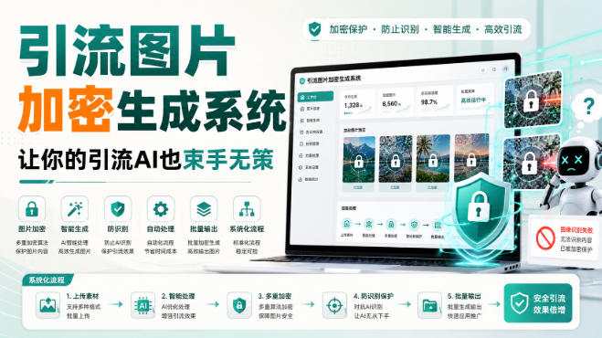 引流图片加密生成系统，让你的引流AI也束手无策-巅峰研习社