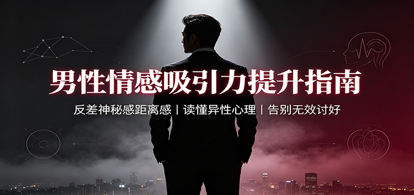 男性情感吸引力提升指南：反差神秘感距离感，读懂异性心理，告别无效讨好-巅峰研习社