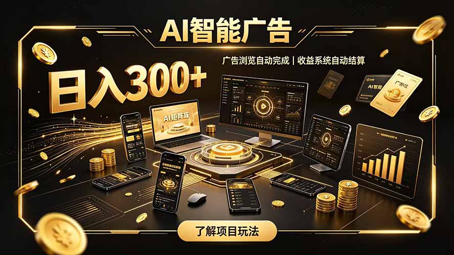 自研 AI 系统｜轻资产起步｜长期稳定收益｜宝妈 上班族轻轻松松日入300+-巅峰研习社