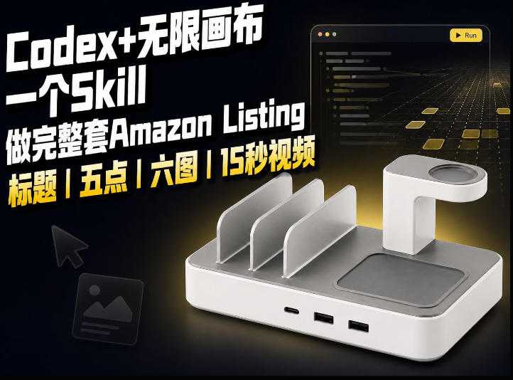 我用一个Codex Skill做完Amazon Listing:标题、五点、六图和视频全流程-巅峰研习社
