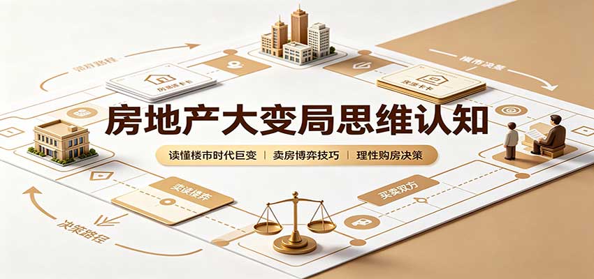 房地产大变局思维认知：读懂楼市时代巨变，卖房博弈技巧，理性购房决策-巅峰研习社