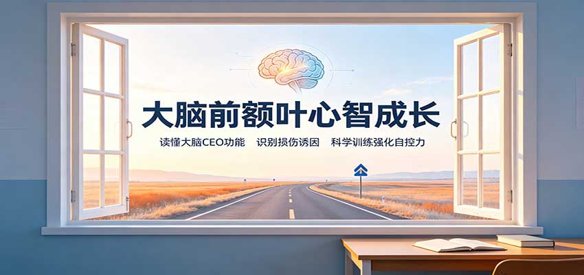 大脑前额叶心智成长：读懂大脑CEO功能，识别损伤诱因，科学训练强化自控力-巅峰研习社