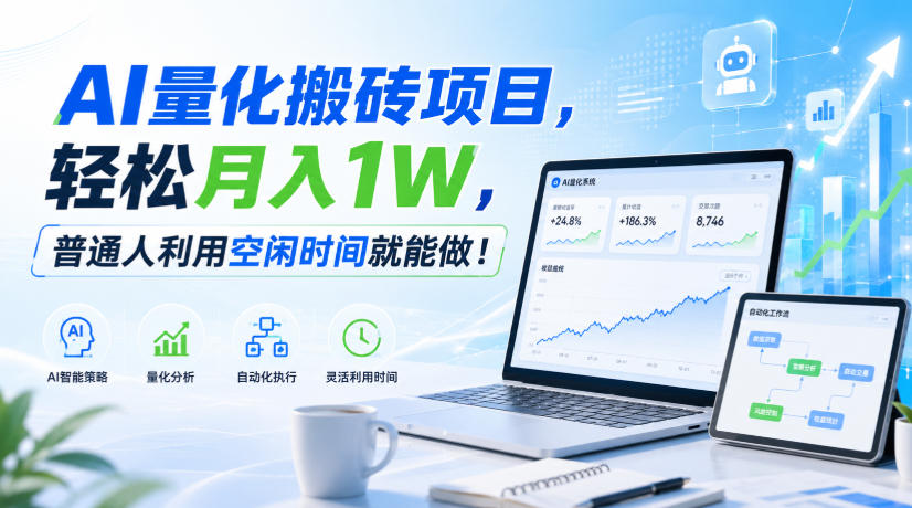 利用AI实现自动量化搬砖，月入万元，任何人都可以做！-巅峰研习社