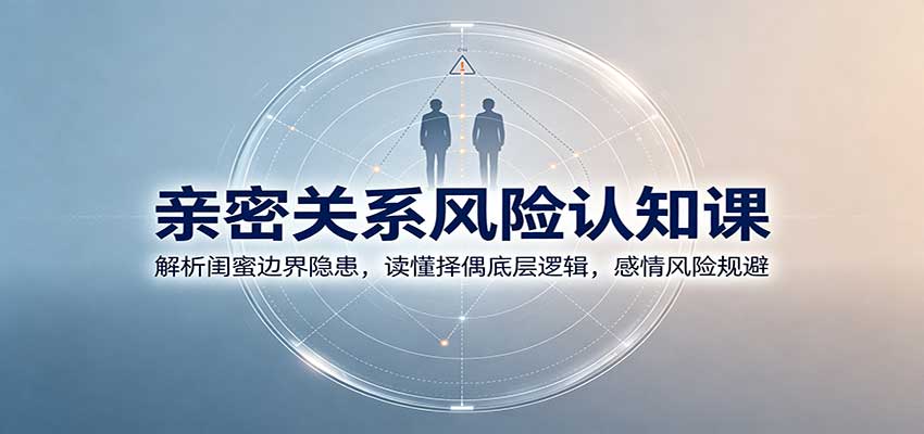亲密关系风险认知课：解析闺蜜边界隐患，读懂择偶底层逻辑，感情风险规避-巅峰研习社