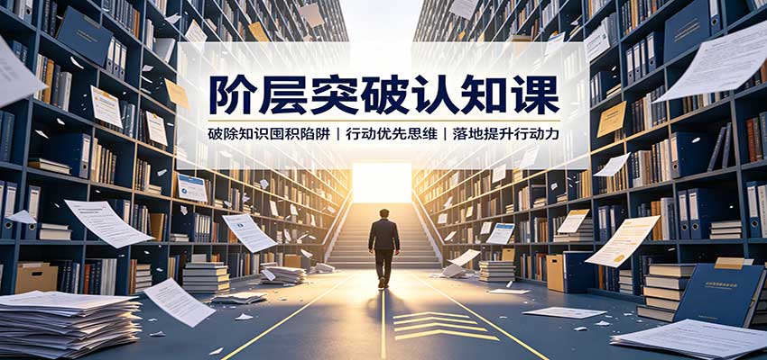 阶层突破认知课：破除知识囤积陷阱，行动优先思维，落地提升行动力-巅峰研习社