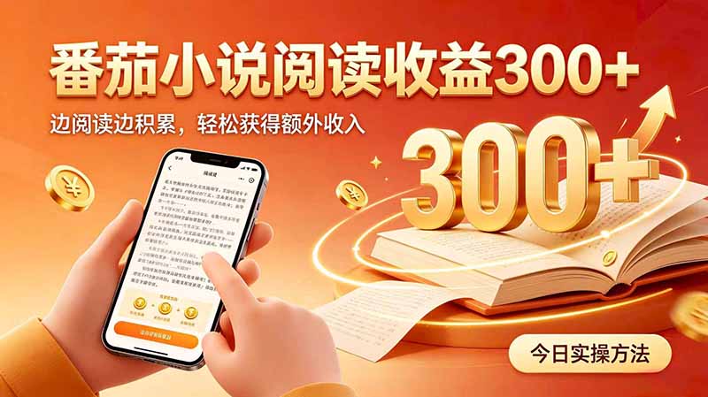全自动番茄挂机玩法，日入300+边阅读边积累，轻松获得额外收入-巅峰研习社