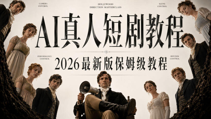 AI真人短剧制作全流程，AI视频大佬专为零基础研制的AI短剧教程，保姆级教程，新手一学就会！-巅峰研习社
