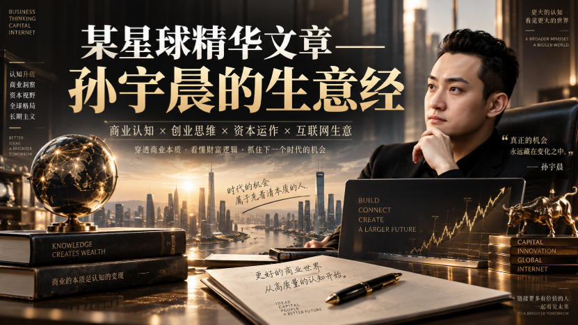 某星球精华文章——孙宇晨的生意经-巅峰研习社