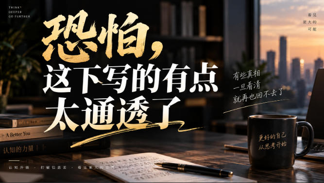灏泽叔最新付费文章：恐怕，这下写的有点太通透了-巅峰研习社