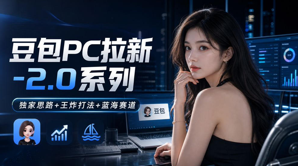 豆包PC拉新2.0系列-独家思路+王炸打法+蓝海赛道-巅峰研习社