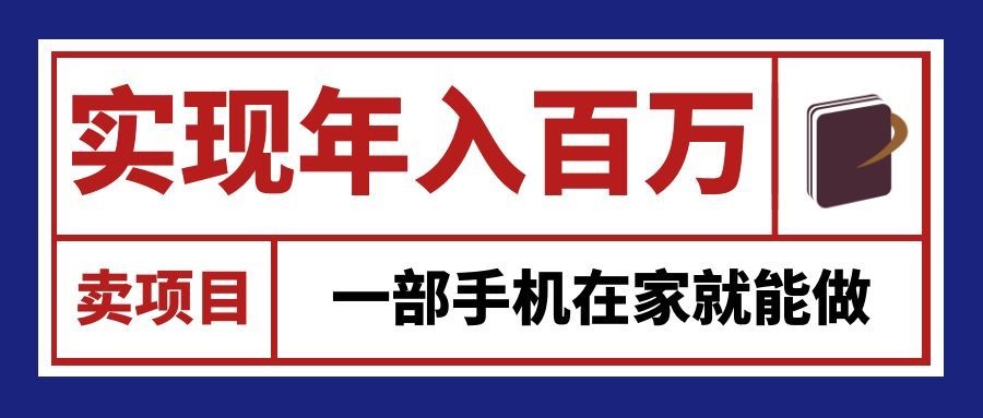 通过网创平台“卖项目”实现年入百万，一部手机在家就能做！-巅峰研习社