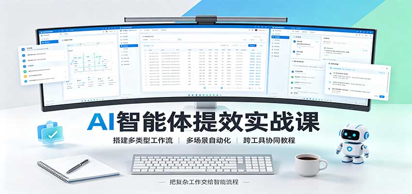 AI智能体提效实战课:搭建多类型工作流,多场景自动化,跨工具协同教程-巅峰研习社