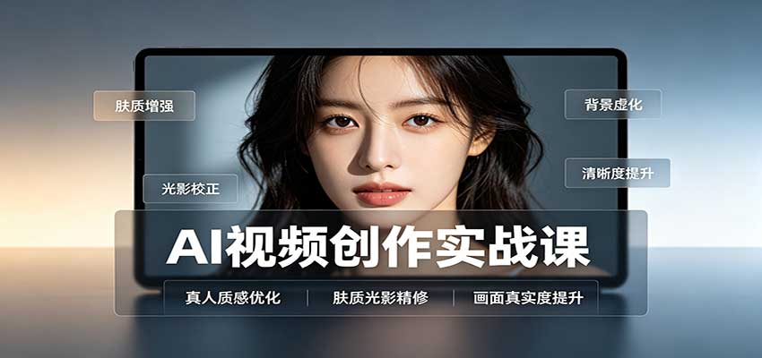 AI视频创作实战课：人物面部情绪调试，真人质感优化，提示词模板与变现方向-巅峰研习社
