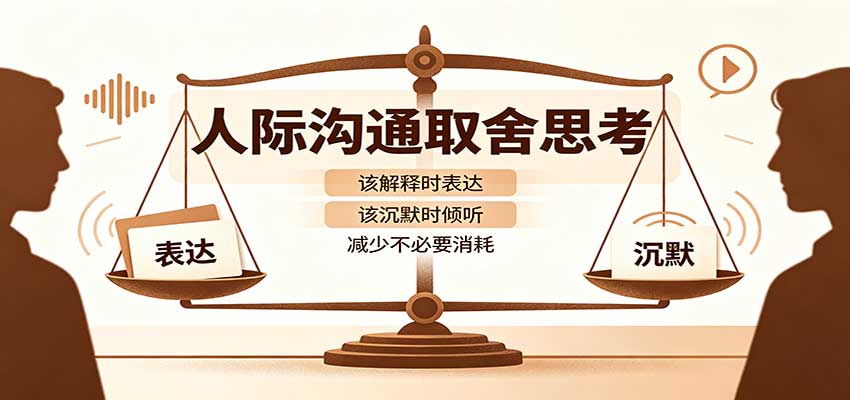 人际沟通取舍思考：分清解释与沉默边界，拿捏职场生活沟通分寸减少情绪内耗-巅峰研习社