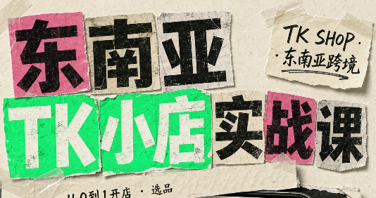 东南亚TK小店实战课(基础+进阶)-巅峰研习社