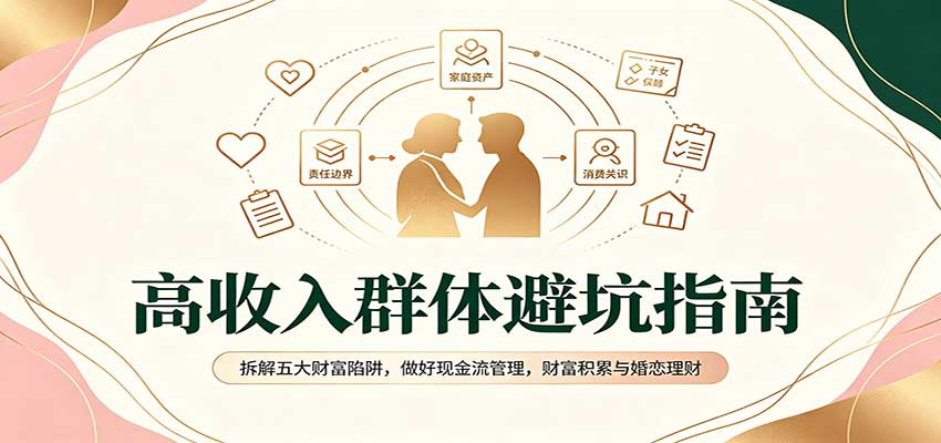 高收入群体避坑指南：拆解五大财富陷阱，做好现金流管理，财富积累与婚恋理财-巅峰研习社