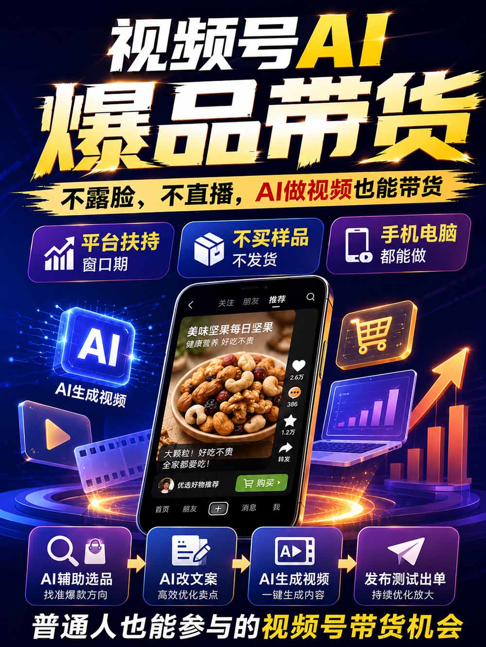 图片[2]-2026视频号AI爆品带货训练营-9月开课｜不露脸不直播，AI做视频发视频号，有人下单，你赚佣金，轻松单日佣金1000+-巅峰研习社