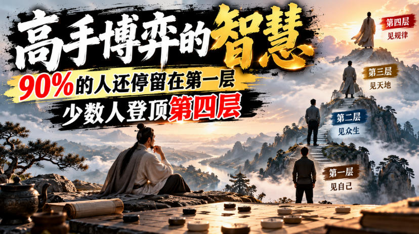 付费文章:高手博弈的智慧,90%的人还停留在第一层,少数人登顶第四层-巅峰研习社