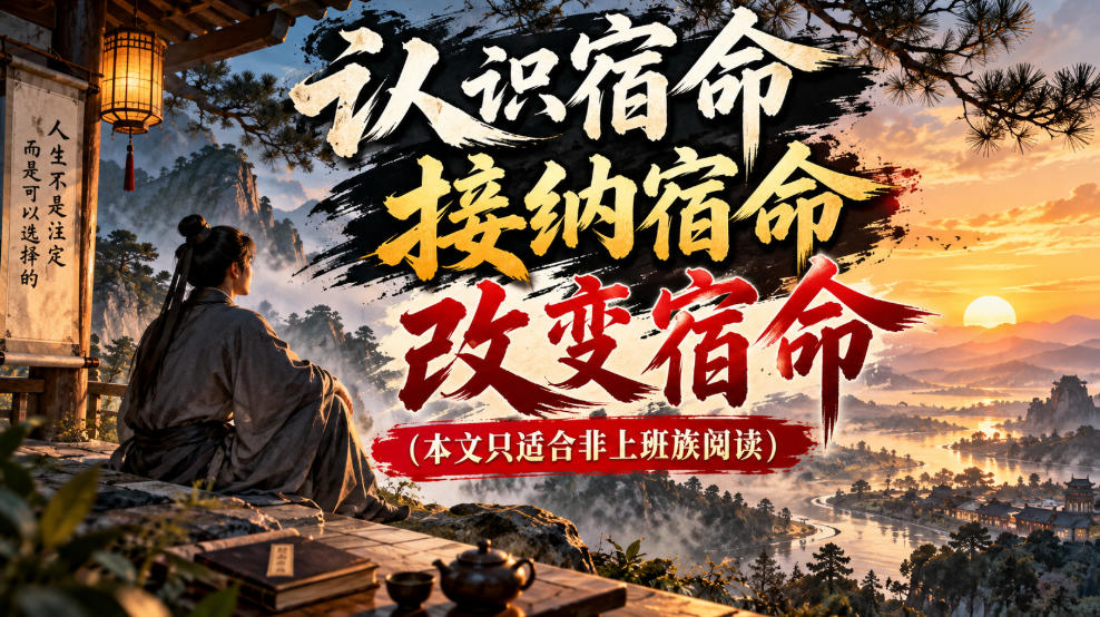 某公众号付费文章：认识宿命，接纳宿命，改变宿命(本文只适合非上班族阅读)-巅峰研习社