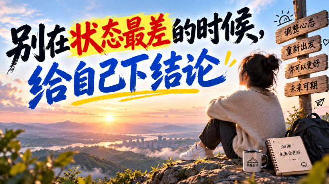 某公众号付费文章:别在状态最差的时候,给自己下结论-巅峰研习社